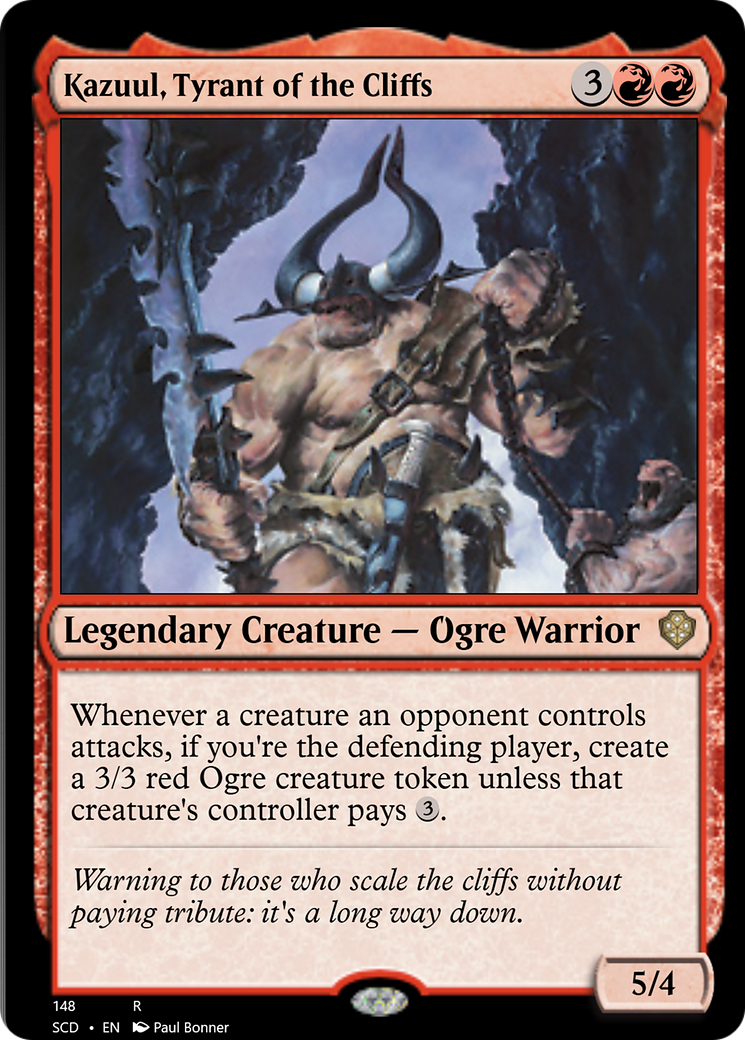 Kazuul, Tyrant of the Cliffs [Starter Commander Decks] | Play N Trade Winnipeg