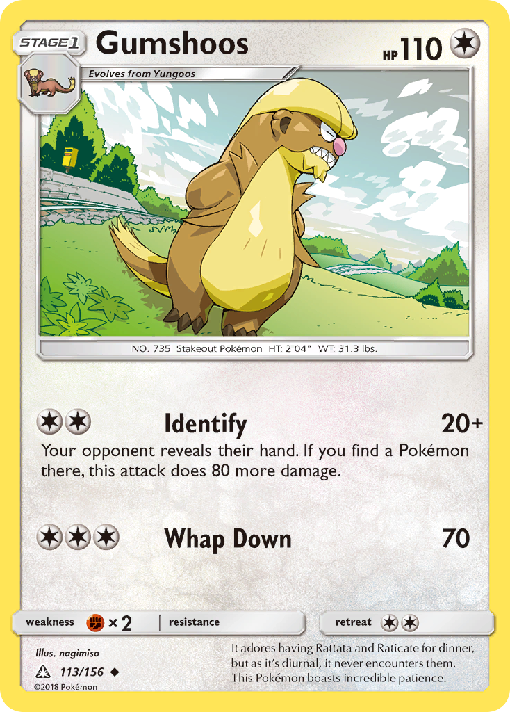 Gumshoos (113/156) [Sun & Moon: Ultra Prism] | Play N Trade Winnipeg