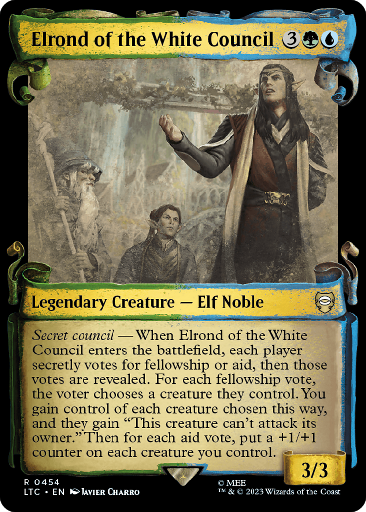 Elrond of the White Council [The Lord of the Rings: Tales of Middle-Earth Commander Showcase Scrolls] | Play N Trade Winnipeg