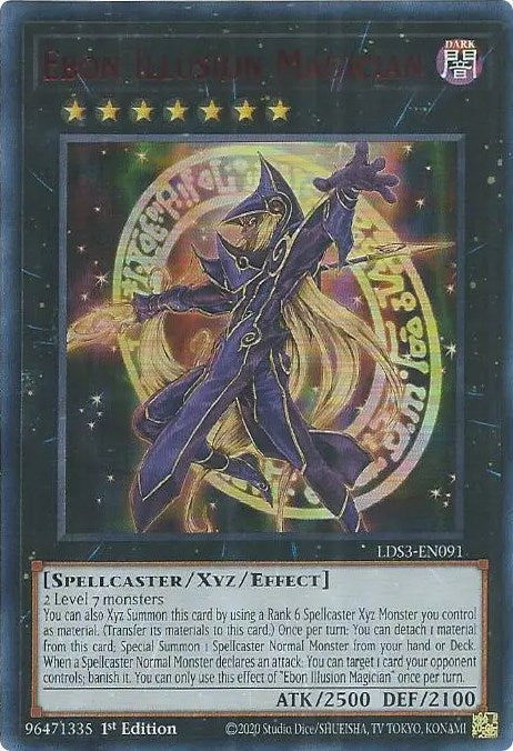 Ebon Illusion Magician (Red) [LDS3-EN091] Ultra Rare | Play N Trade Winnipeg