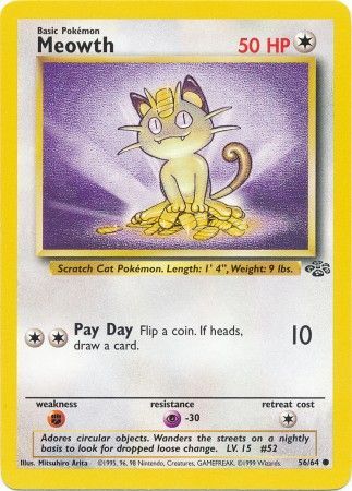 Meowth (56/64) [Jungle Unlimited] | Play N Trade Winnipeg