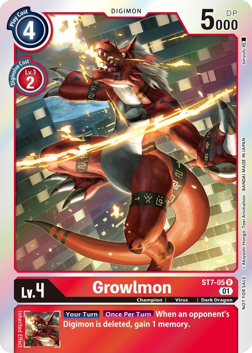 Growlmon [ST7-05] (Gen Con 2022) [Starter Deck: Gallantmon Promos] | Play N Trade Winnipeg