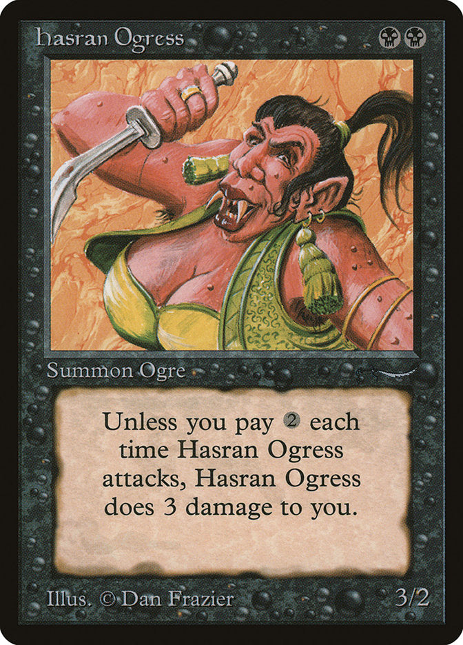 Hasran Ogress (Dark Mana Cost) [Arabian Nights] | Play N Trade Winnipeg