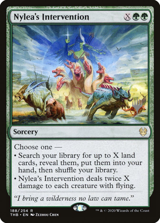 Nylea's Intervention (Promo Pack) [Theros Beyond Death Promos] | Play N Trade Winnipeg