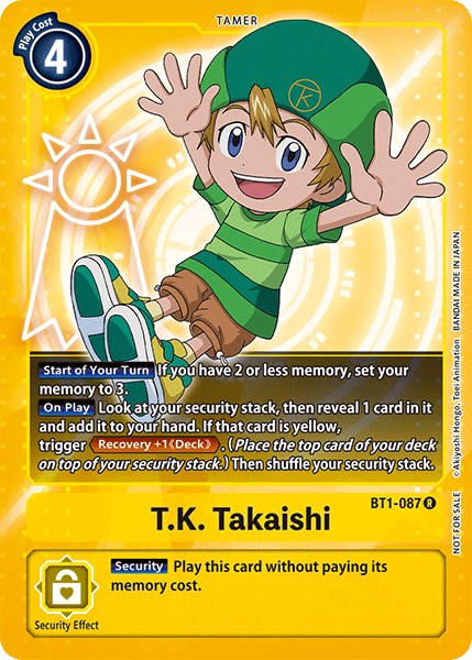 T.K. Takaishi [BT1-087] (Official Tournament Pack Vol.3) [Release Special Booster Promos] | Play N Trade Winnipeg