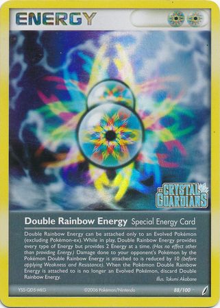 Double Rainbow Energy (88/100) (Stamped) [EX: Crystal Guardians] | Play N Trade Winnipeg