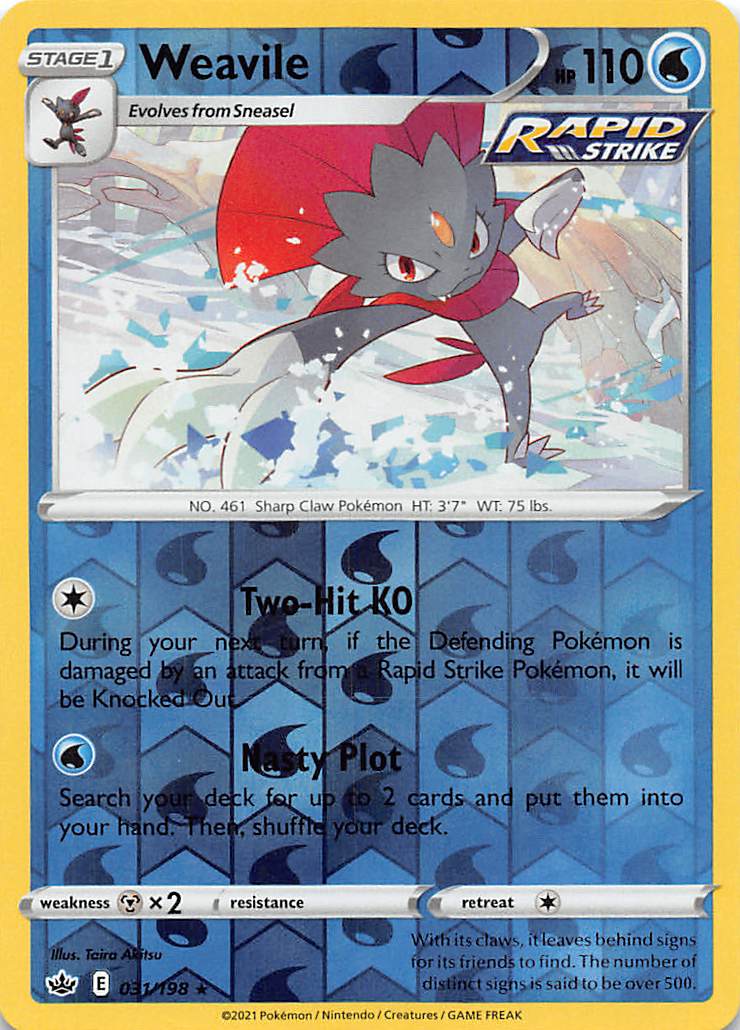 Weavile (031/198) [Sword & Shield: Chilling Reign] | Play N Trade Winnipeg