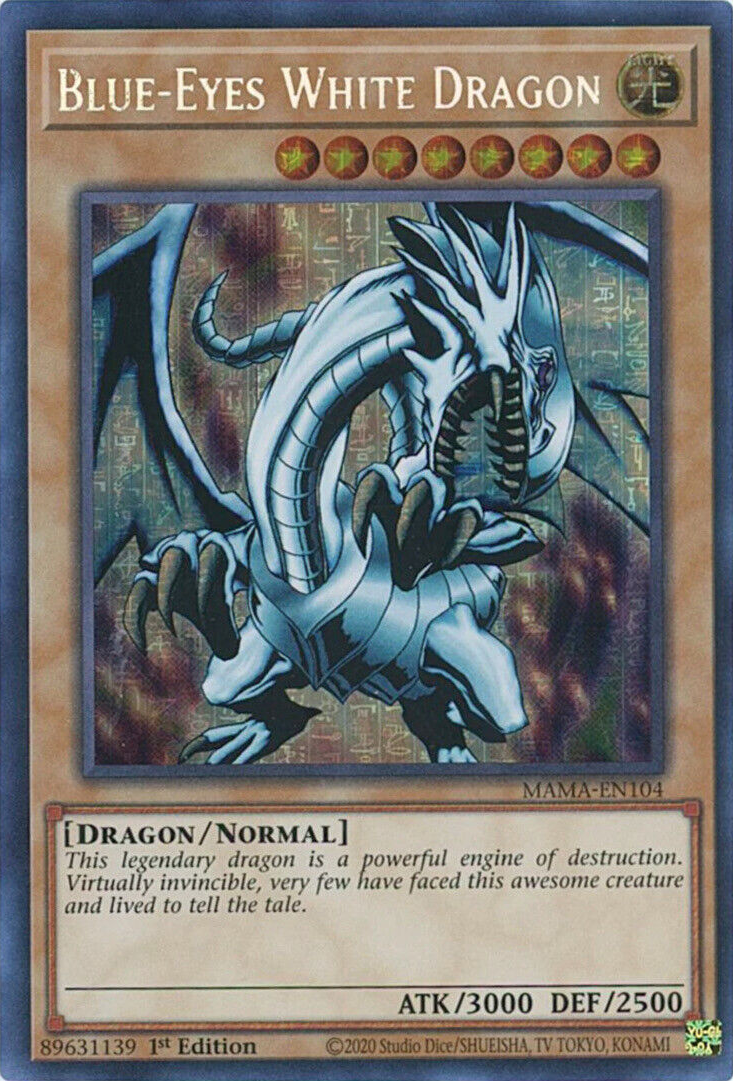 Blue-Eyes White Dragon [MAMA-EN104] Ultra Pharaoh's Rare | Play N Trade Winnipeg