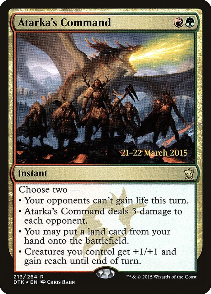 Atarka's Command  [Dragons of Tarkir Prerelease Promos] | Play N Trade Winnipeg