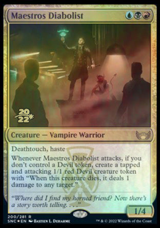 Maestros Diabolist [Streets of New Capenna Prerelease Promos] | Play N Trade Winnipeg