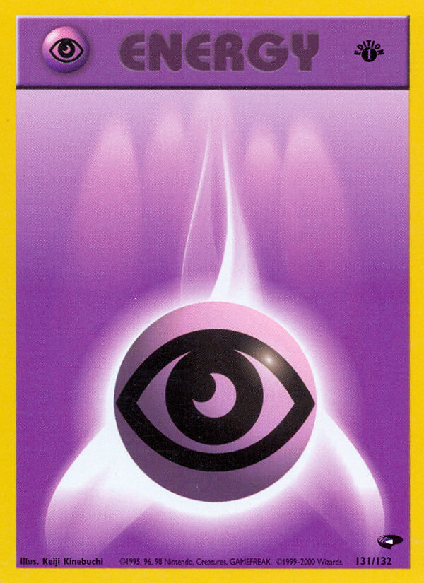 Psychic Energy (131/132) [Gym Challenge 1st Edition] | Play N Trade Winnipeg