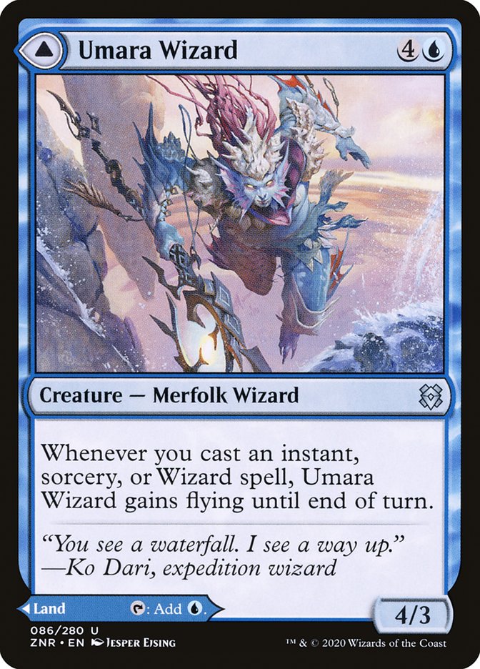 Umara Wizard // Umara Skyfalls [Zendikar Rising] | Play N Trade Winnipeg