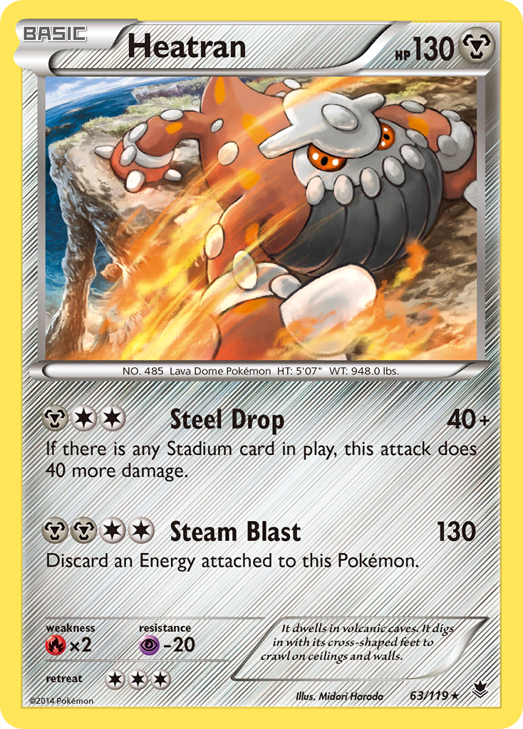 Heatran (63/119) [XY: Phantom Forces] | Play N Trade Winnipeg