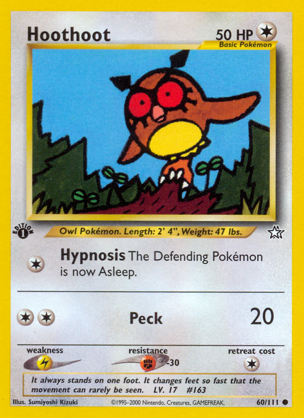 Hoothoot (60/111) [Neo Genesis 1st Edition] | Play N Trade Winnipeg