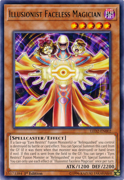 Illusionist Faceless Magician [LED2-EN002] Rare | Play N Trade Winnipeg