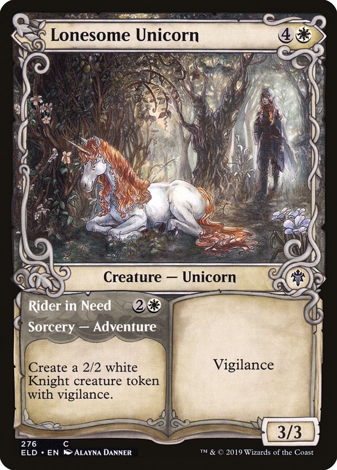 Lonesome Unicorn // Rider in Need (Showcase) [Throne of Eldraine] | Play N Trade Winnipeg