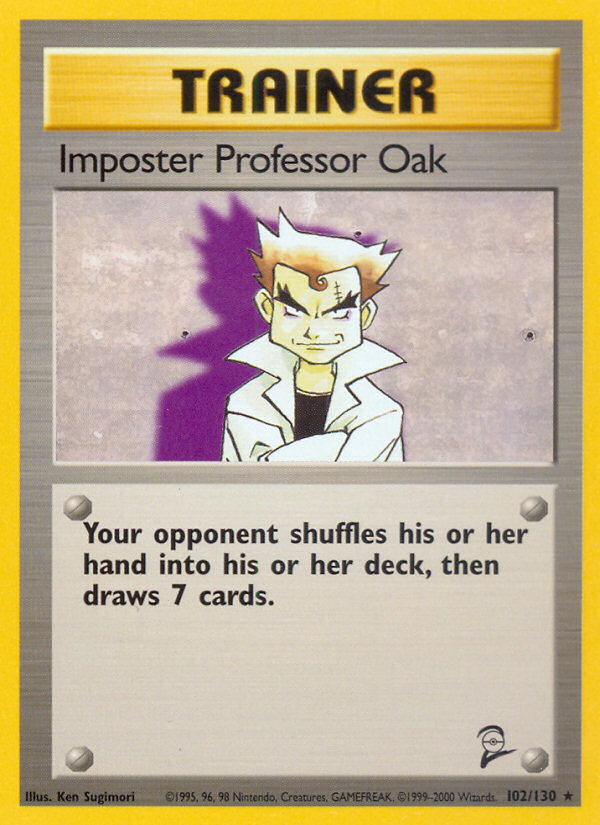 Imposter Professor Oak (102/130) [Base Set 2] | Play N Trade Winnipeg