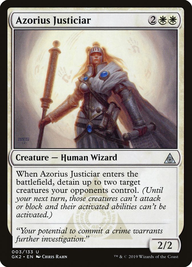 Azorius Justiciar [Ravnica Allegiance Guild Kit] | Play N Trade Winnipeg