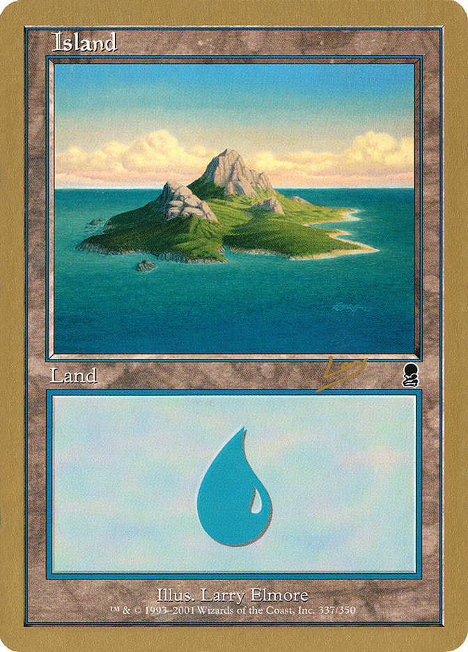 Island (rl337) (Raphael Levy) [World Championship Decks 2002] | Play N Trade Winnipeg