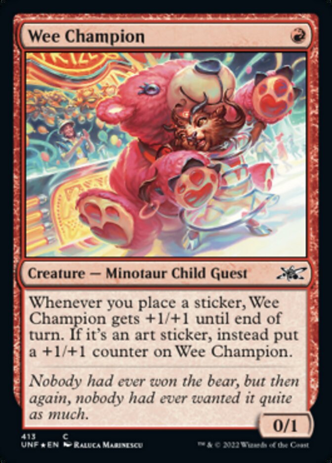 Wee Champion (Galaxy Foil) [Unfinity] | Play N Trade Winnipeg