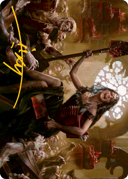 Gisa, Glorious Resurrector Art Card (Gold-Stamped Signature) [Innistrad: Midnight Hunt Art Series] | Play N Trade Winnipeg