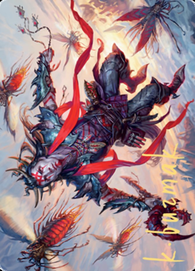 Scion of the Swarm Art Card (Gold-Stamped Signature) [Zendikar Rising Art Series] | Play N Trade Winnipeg