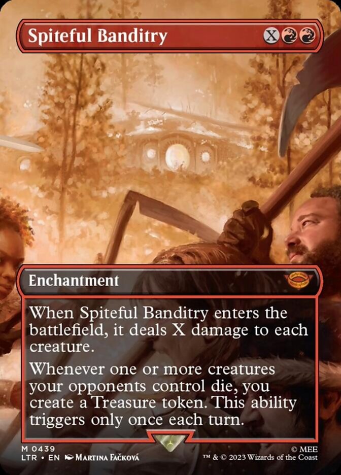 Spiteful Banditry (Borderless Alternate Art) [The Lord of the Rings: Tales of Middle-Earth] | Play N Trade Winnipeg