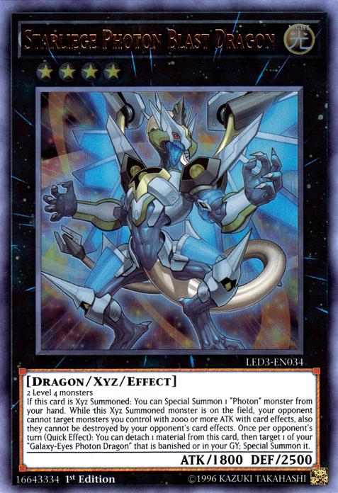 Starliege Photon Blast Dragon [LED3-EN034] Ultra Rare | Play N Trade Winnipeg