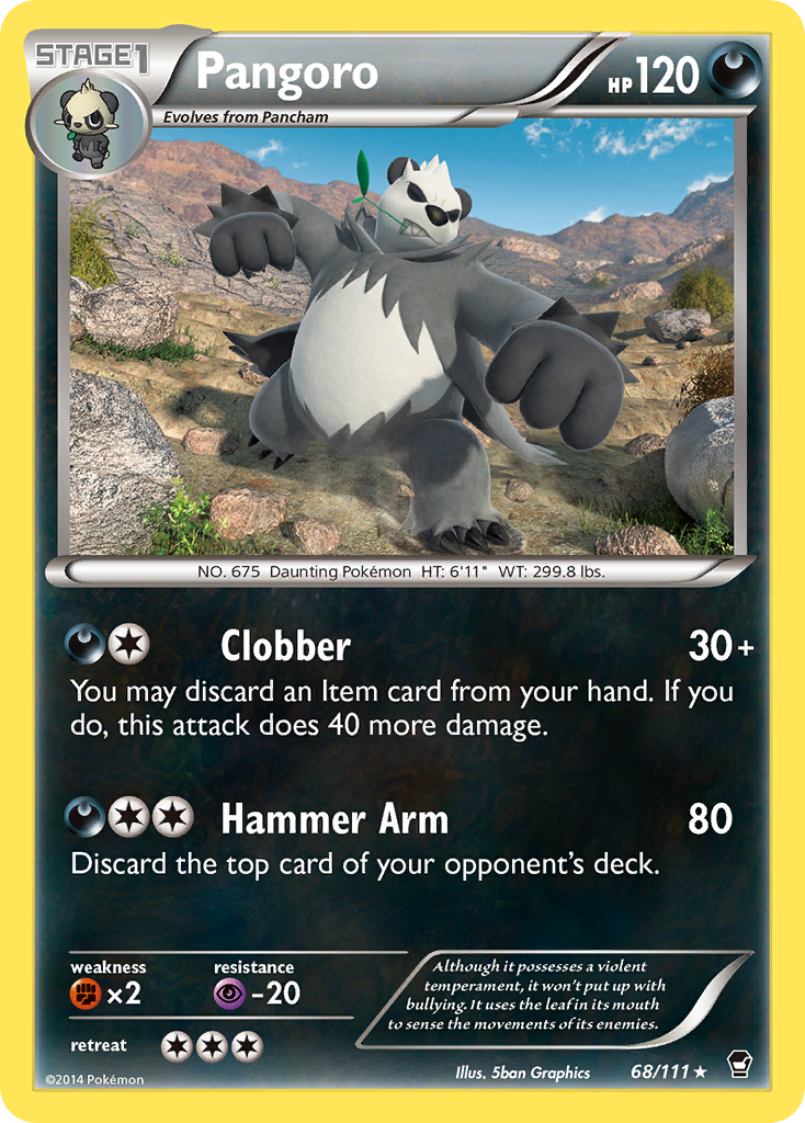 Pangoro (68/111) [XY: Furious Fists] | Play N Trade Winnipeg