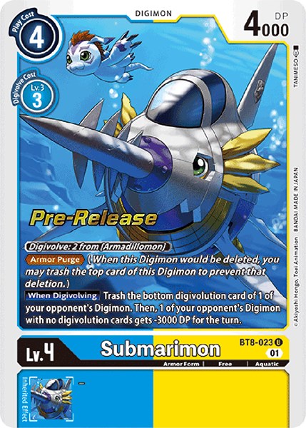 Submarimon [BT8-023] [New Awakening Pre-Release Cards] | Play N Trade Winnipeg