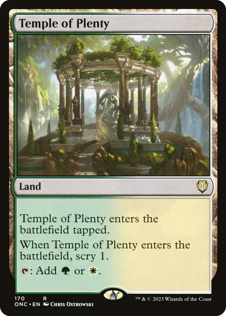 Temple of Plenty [Phyrexia: All Will Be One Commander] | Play N Trade Winnipeg