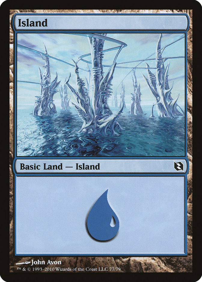 Island (77) [Duel Decks: Elspeth vs. Tezzeret] | Play N Trade Winnipeg