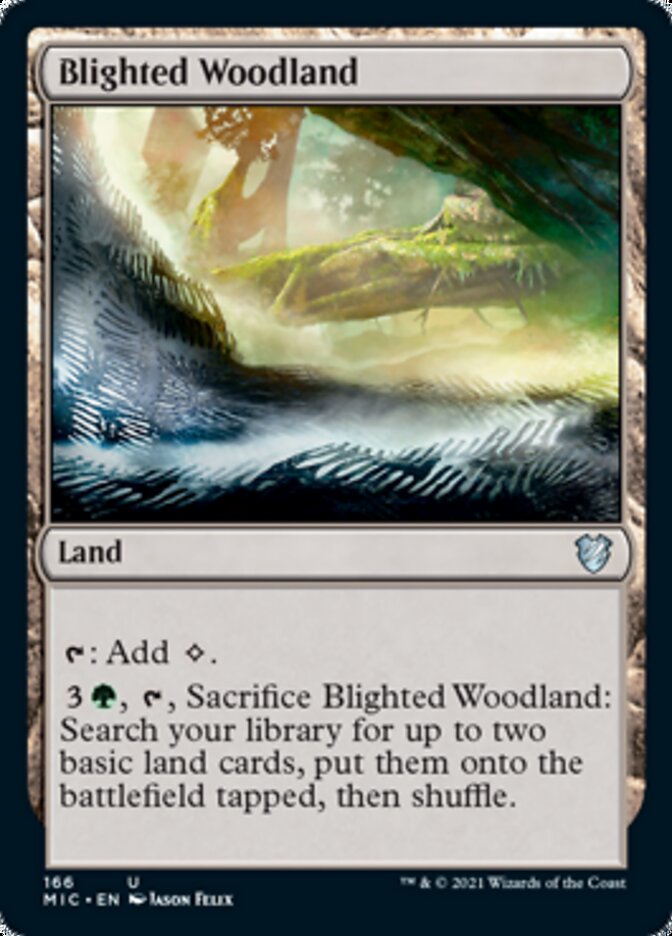 Blighted Woodland [Innistrad: Midnight Hunt Commander] | Play N Trade Winnipeg