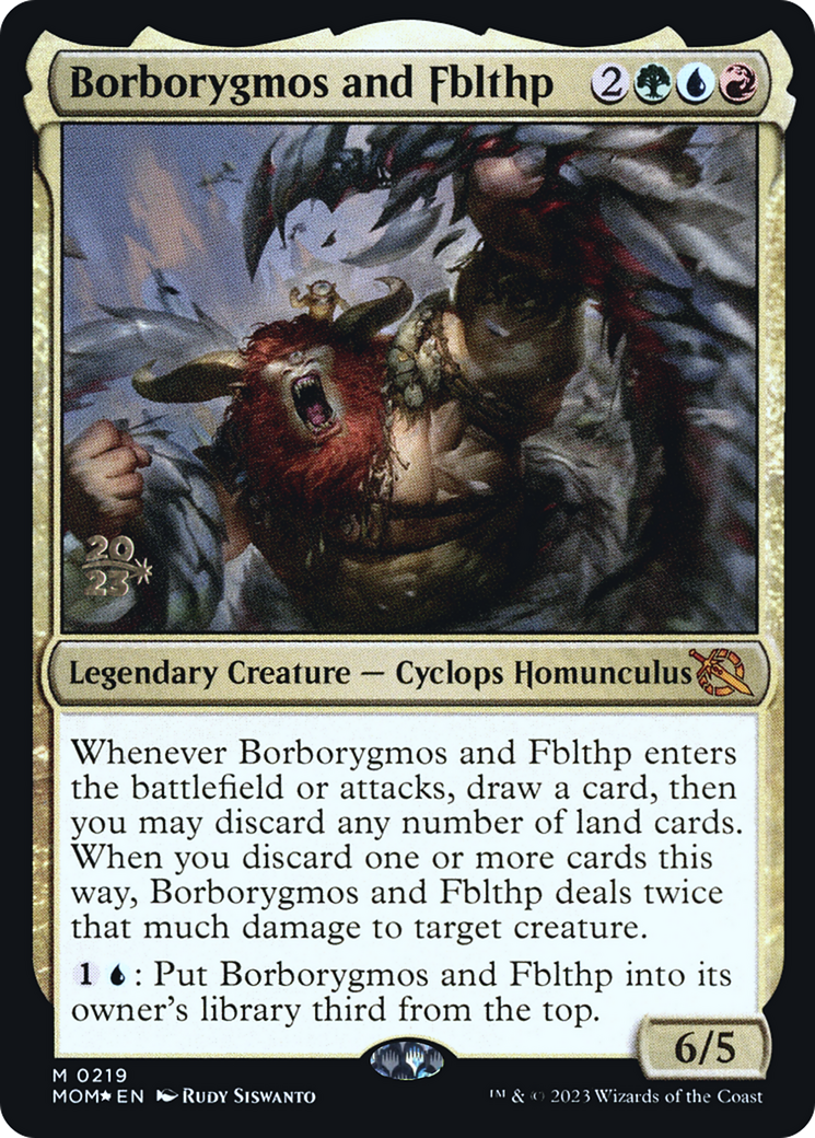 Borborygmos and Fblthp [March of the Machine Prerelease Promos] | Play N Trade Winnipeg