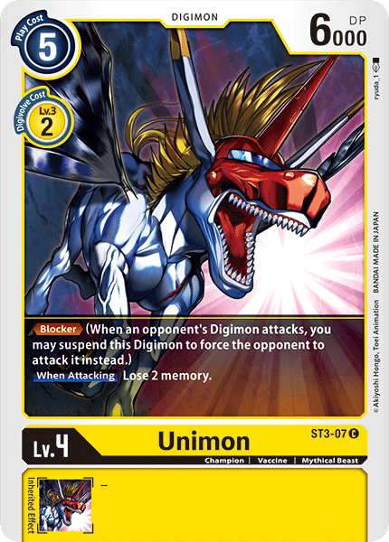 Unimon [ST3-07] [Starter Deck: Heaven's Yellow] | Play N Trade Winnipeg