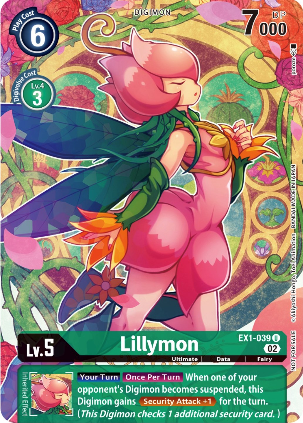 Lillymon [EX1-039] (Digimon Illustration Competition Promotion Pack) [Classic Collection Promos] | Play N Trade Winnipeg