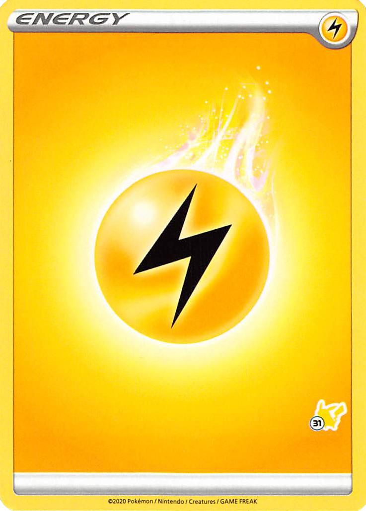Lightning Energy (Pikachu Stamp #31) [Battle Academy 2022] | Play N Trade Winnipeg
