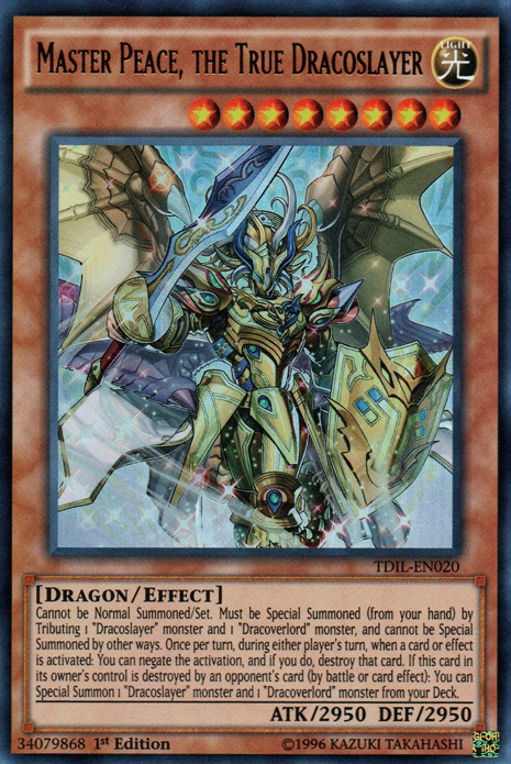 Master Peace, the True Dracoslayer [TDIL-EN020] Ultra Rare | Play N Trade Winnipeg