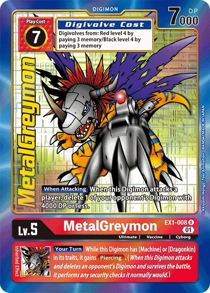 MetalGreymon [EX1-008] (Alternate Art) [Classic Collection] | Play N Trade Winnipeg