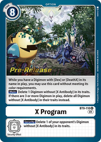 X Program [BT9-110] [X Record Pre-Release Promos] | Play N Trade Winnipeg