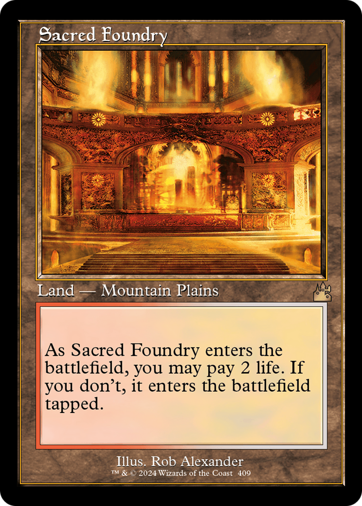 Sacred Foundry (Retro) [Ravnica Remastered] | Play N Trade Winnipeg