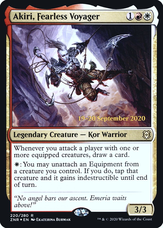 Akiri, Fearless Voyager [Zendikar Rising Prerelease Promos] | Play N Trade Winnipeg