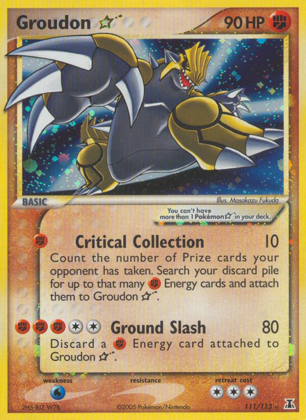 Groudon Star (111/113) [EX: Delta Species] | Play N Trade Winnipeg