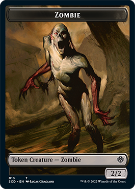 Zombie // Zombie Army Double-Sided Token [Starter Commander Decks] | Play N Trade Winnipeg