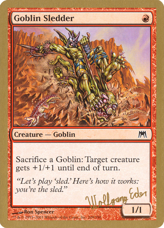 Goblin Sledder (Wolfgang Eder) [World Championship Decks 2003] | Play N Trade Winnipeg