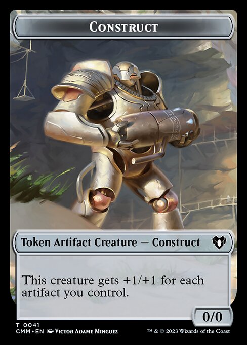 Elemental (0026) // Construct (0041) Double-Sided Token [Commander Masters Tokens] | Play N Trade Winnipeg