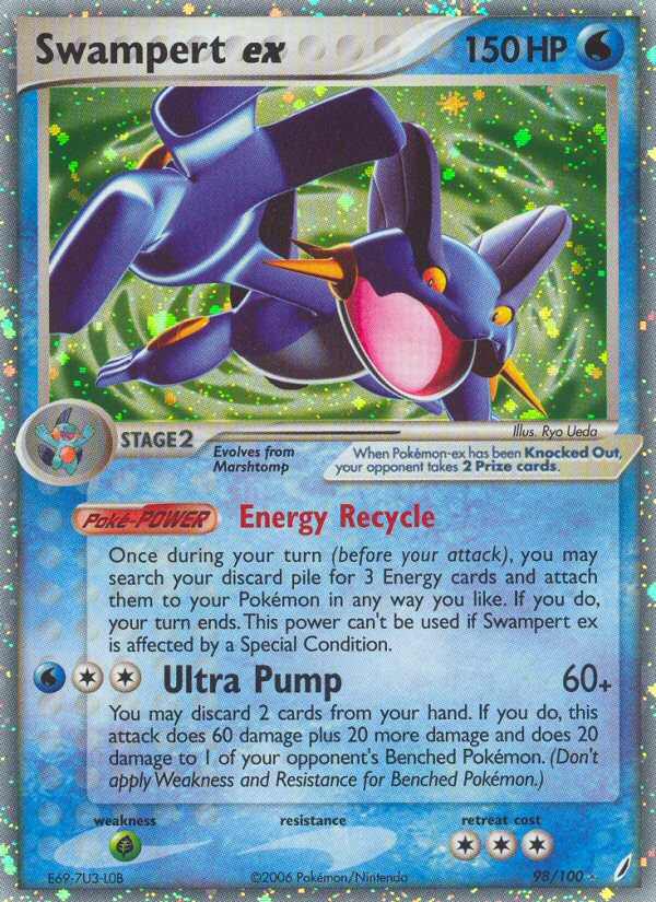 Swampert ex (98/100) [EX: Crystal Guardians] | Play N Trade Winnipeg