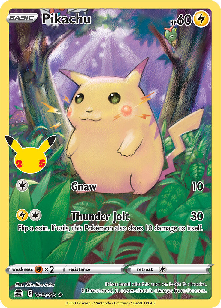 Pikachu (005/025) [Celebrations: 25th Anniversary] | Play N Trade Winnipeg