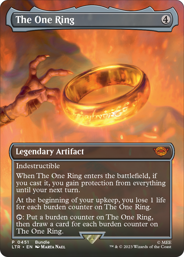 The One Ring (Borderless Alternate Art) [The Lord of the Rings: Tales of Middle-Earth] | Play N Trade Winnipeg