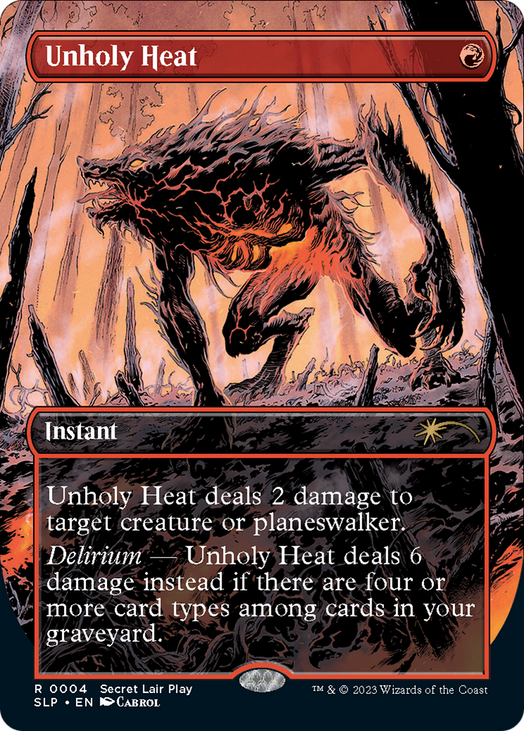 Unholy Heat (Borderless) [Secret Lair Showdown] | Play N Trade Winnipeg